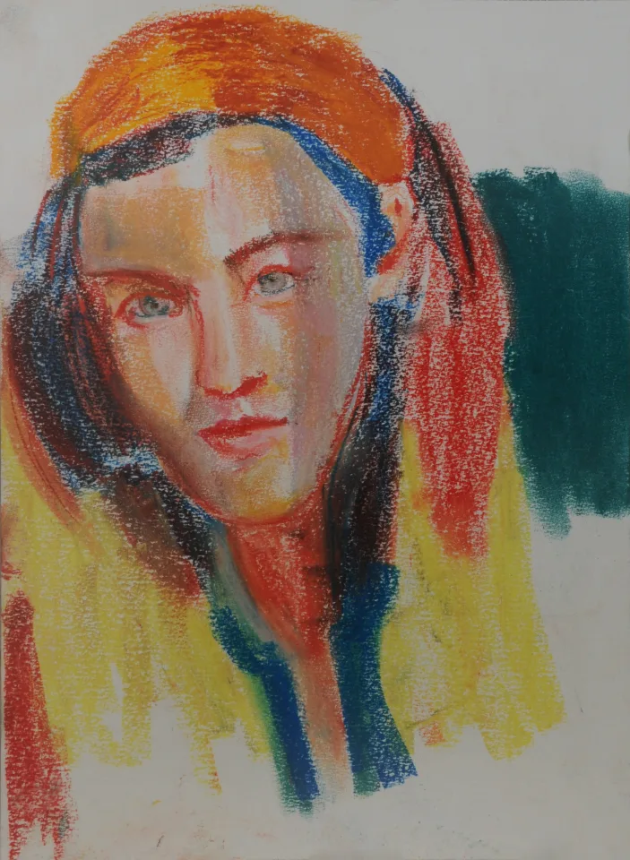 Werk „Orangefarbenes Tuch“